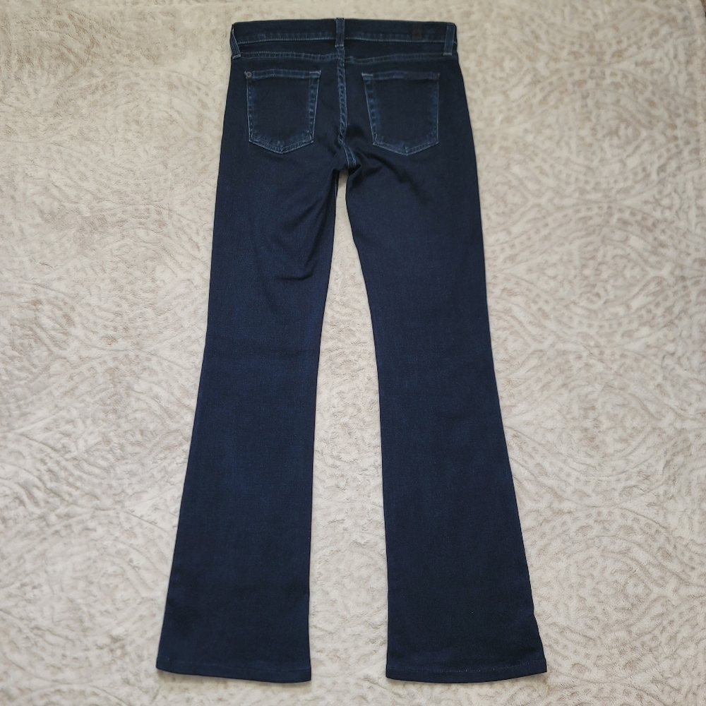 7 Seven For All Mankind The Skinny Bootcut Jeans Size 26 Women's Dark Blue - Picture 4 of 14